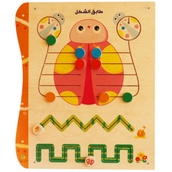 لوحة جدارية خشبية - طابق الشكل