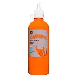  Liquicryl Junior  Student Acrylic Orange -500ml 