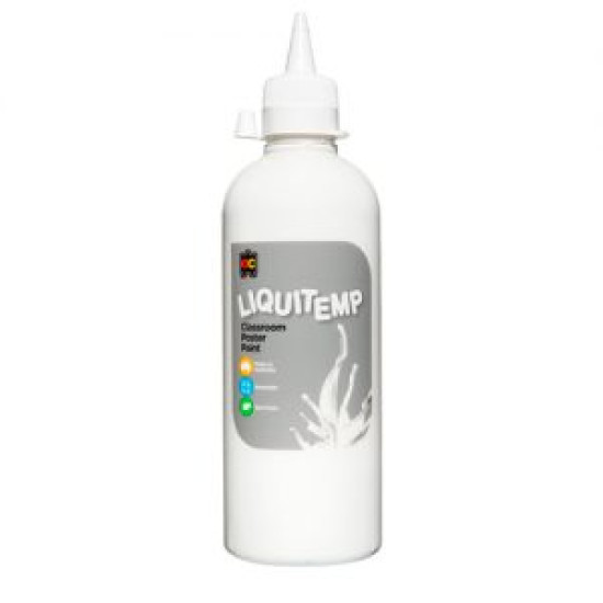 Liquitemp Poster Paint White-500ml Liquitemp Poster Paint White-500ml