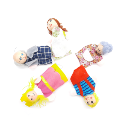 Family Finger Puppets - 5 finger